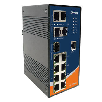 ORING-IES-3073GC ORing Industrial Networking Corp. IES-3073GC ORing FastE 7x 10/100TX + 3x SFP/RJ45 Managed Switch, Rugged